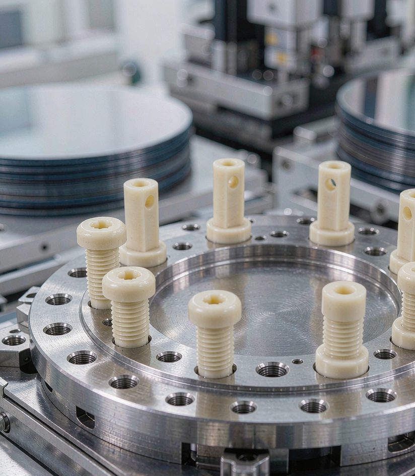 PEEK Screws in Semiconductor Equipment - High Purity, Low Outgassing | FASTKING Case